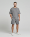 Мужской комплект Oversize Nordvik Stone Wash: Heavy Cotton & Relaxed Fit Grey