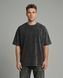 Футболка унисекс Oversize Boxy Fit Nordvik Urban Shadow: Stone-Wash Graphite Black