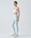 Женские леггинсы с высокой талией Nordvik Body-Sculpt: Premium Naked Feel быстросохнущие с моделирующим эффектом Light Blue, M