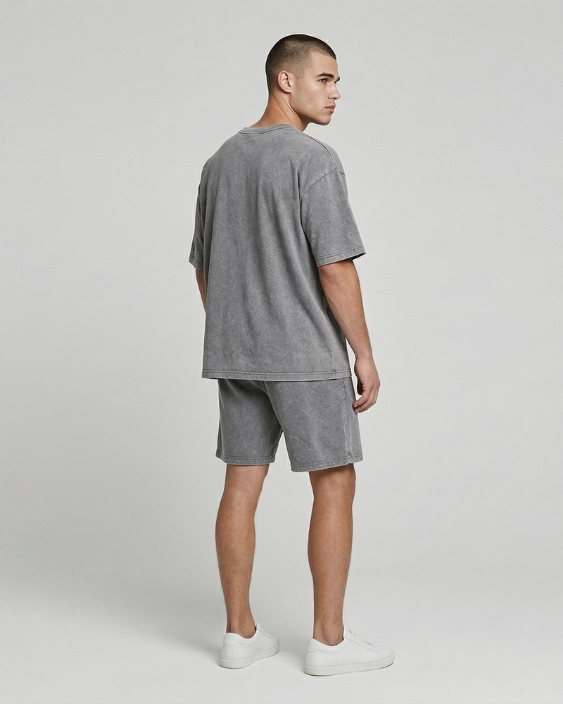 Мужской комплект Oversize Nordvik Stone Wash: Heavy Cotton & Relaxed Fit Grey