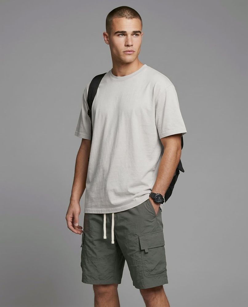 Чоловіча базова футболка Nordvik Essential Regular Fit: Pure-Cotton White, L