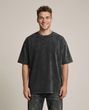 Футболка унісекс Oversize Boxy Fit Nordvik Urban Shadow: Stone-Wash Graphite Black
