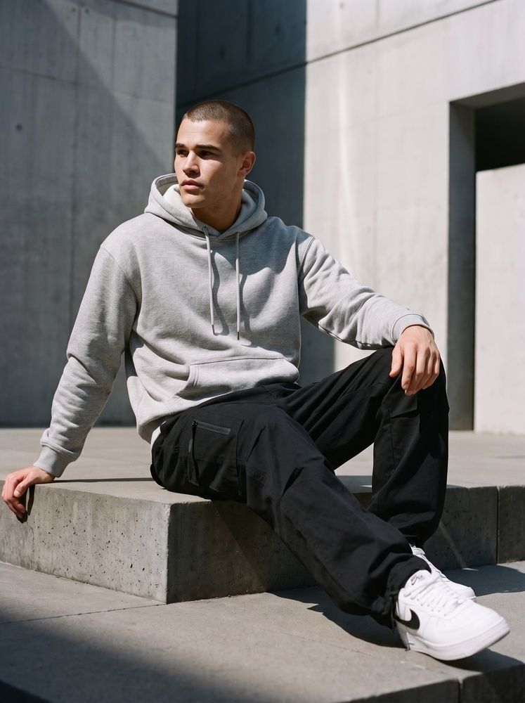 Премиальное мужское утепленное худи на флисе Nordvik Thermal Shield Hoodie Grey, L
