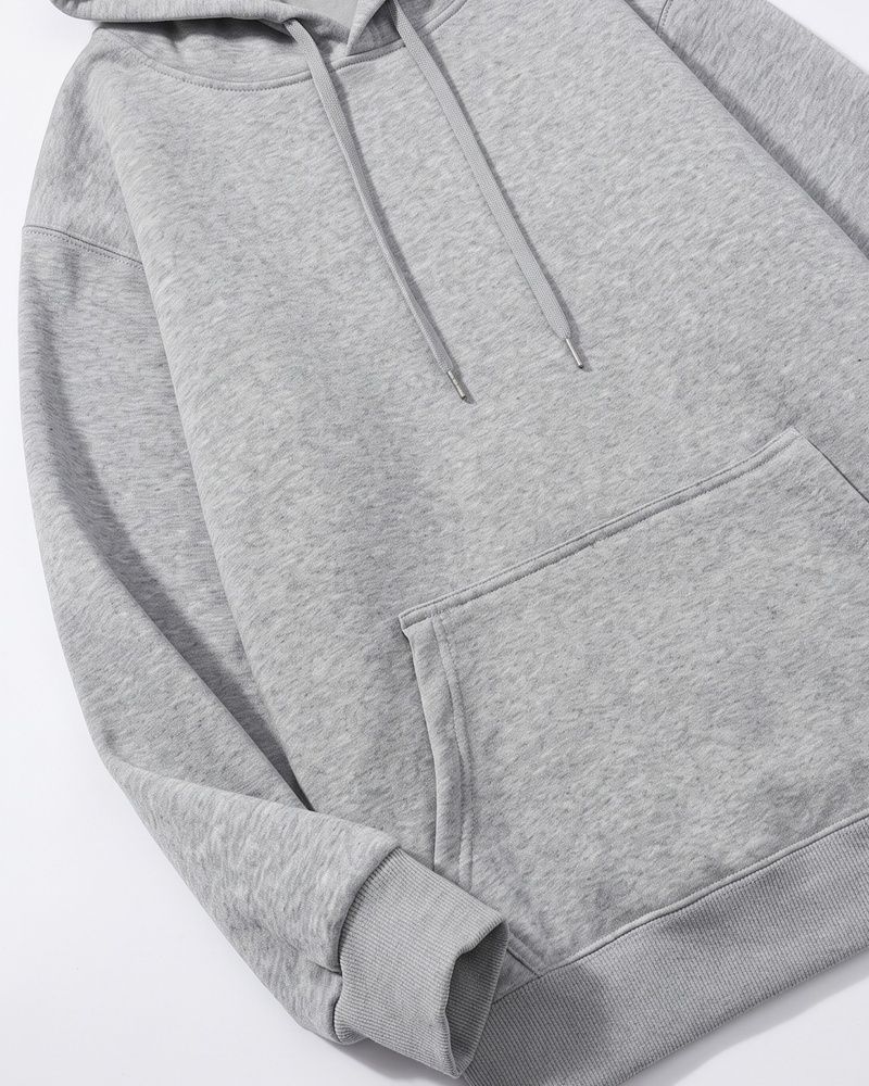 Премиальное мужское утепленное худи на флисе Nordvik Thermal Shield Hoodie Grey, L