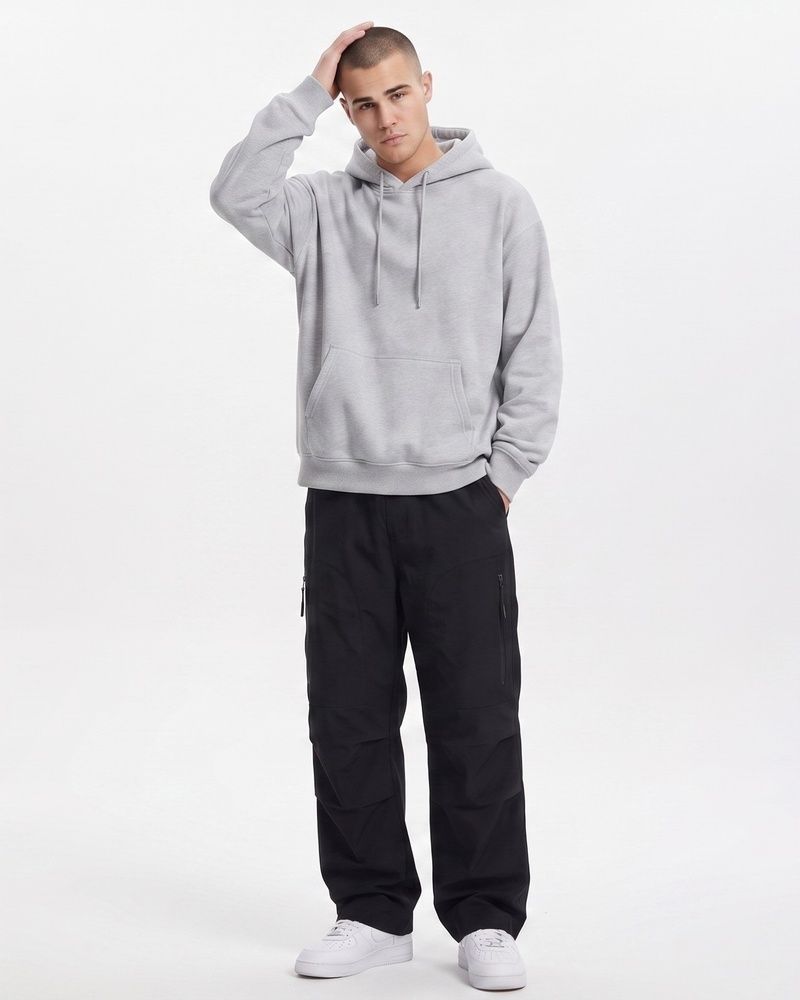 Премиальное мужское утепленное худи на флисе Nordvik Thermal Shield Hoodie Grey, L