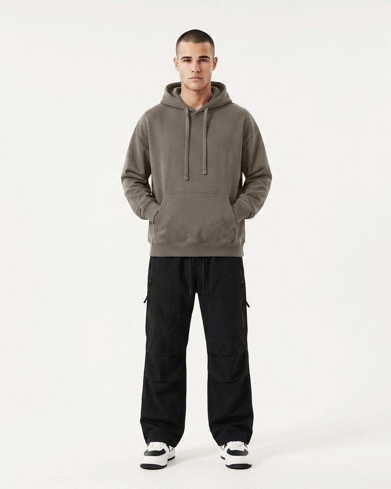 Мужское премиальное оверсайз худи Nordvik ThermaCore Elite Hoodie Gray, M