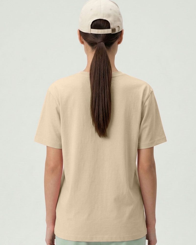 Жіноча базова футболка Nordvik Essential Regular Fit: Pure-Cotton Beige, S
