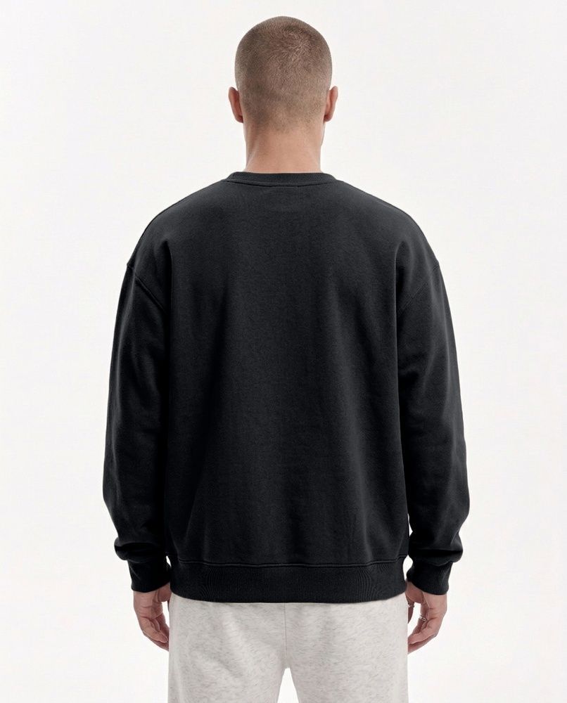 Чоловічий утеплений оверсайз світшот Nordvik Ultra-Soft Precision Sweatshirt Black, L