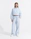 Женский костюм оверсайз LAREN Urban Flow с укороченной курткой и широкими штанами Blue, S
