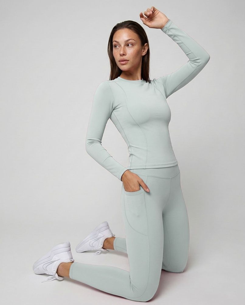 Жіночий спортивний лонгслів Nordvik Pro-Fit Dry Run: Slim Line Blue, L