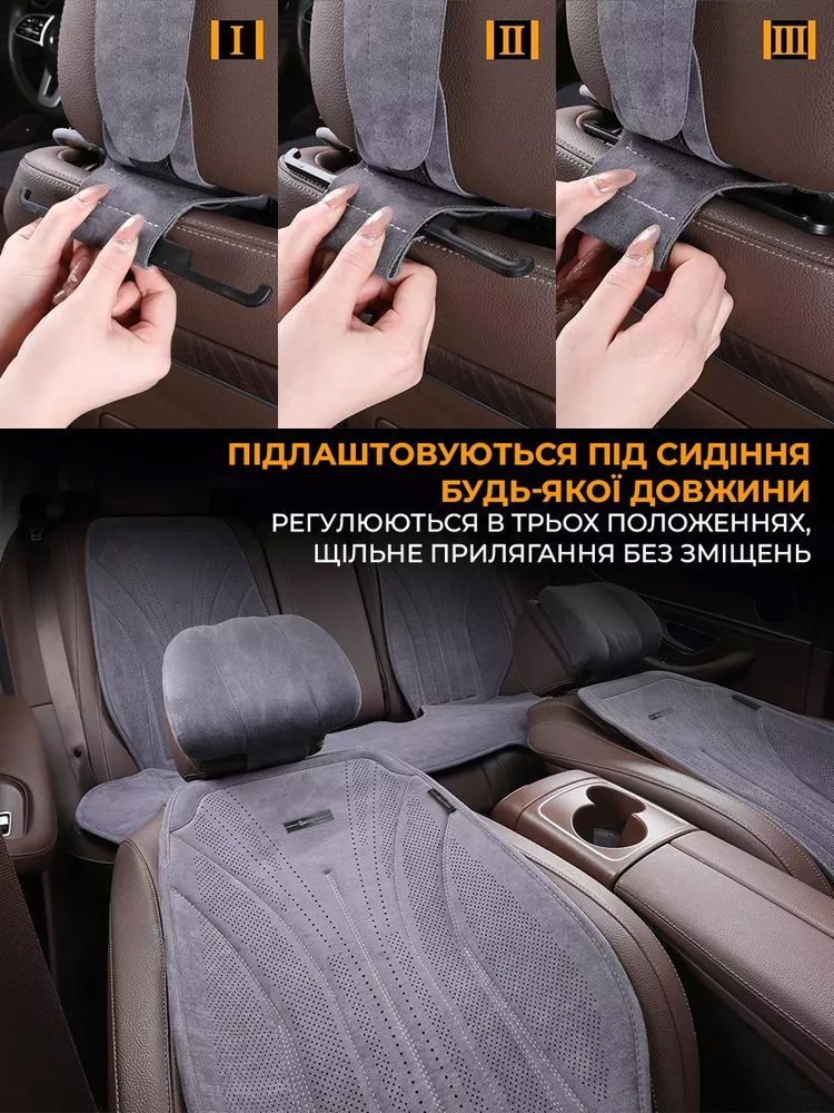 Накидки из алькантары для сидений SWAGEN Maybach Edition (Цвет Graphite Grey)
