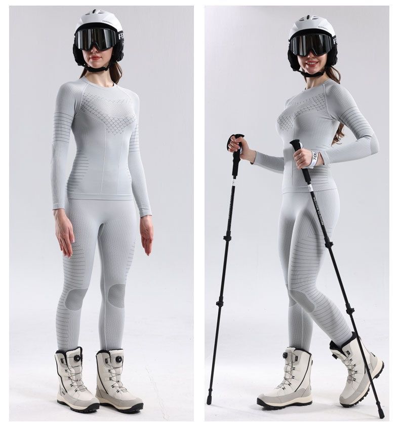 Термобелье женское бесшовное Nordvik BioFlex PRO Seamless Black комплект, M