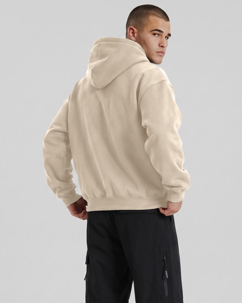 Мужское худи оверсайз Nordvik Signature Essential Hoodie Beige, L