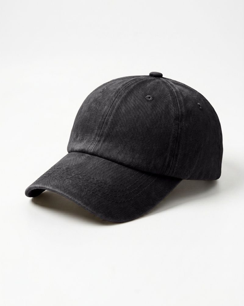 Чоловіча бейсболка Nordvik Maverick Stone Wash з преміум бавовни Black Graphite