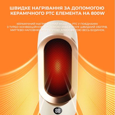 Обігрівач портативний Weizer WarmBreeze Ceramic 800W