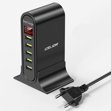 Зарядная станция для телефонов USLION FastCharge 5 USB