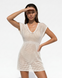 Пляжная вязаная туника-мини Mila Ricco Ibiza White, M