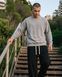 Чоловічий флісовий світшот Nordvik Heritage Thermal Crewneck з рукавами реглан Grey, M