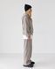 Женский оверсайз костюм LAREN UrbanElite - худи на молнии и широкие штаны Gray-Beige, M