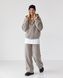 Женский оверсайз костюм LAREN UrbanElite - худи на молнии и широкие штаны Gray-Beige, M