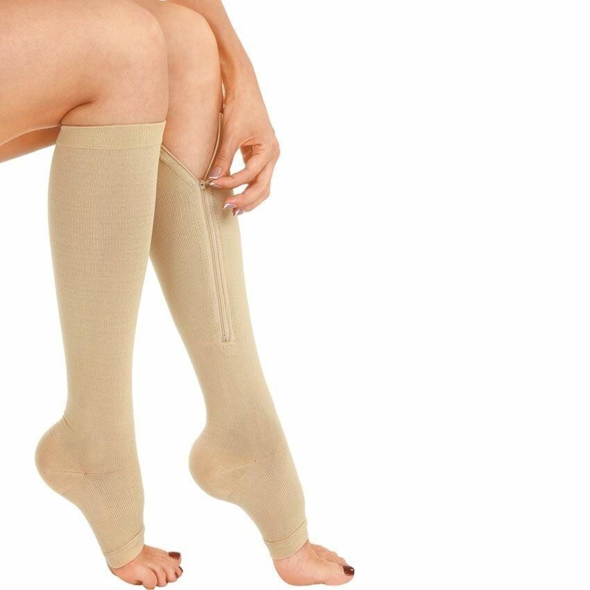 Лечебные компрессионные гольфы от варикоза Zip Sox (Зип Сокс) на молнии
