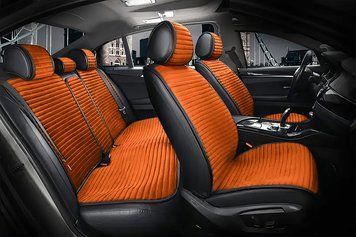 Накидки из алькантары для всего салона SWAGEN Luxury Cappuorange