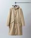 Женский дизайнерский плащ-тренч Nordvik Lady Trench Classic Beige матовый с кулиской на талии и ветрозащитой, S/M