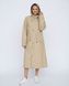 Женский дизайнерский плащ-тренч Nordvik Lady Trench Classic Beige матовый с кулиской на талии и ветрозащитой, S/M