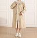 Женский дизайнерский плащ-тренч Nordvik Lady Trench Classic Beige матовый с кулиской на талии и ветрозащитой, S/M