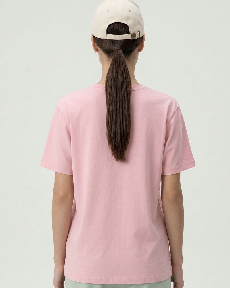 Женская базовая футболка Nordvik Essential Regular Fit: Pure-Cotton Pink, S