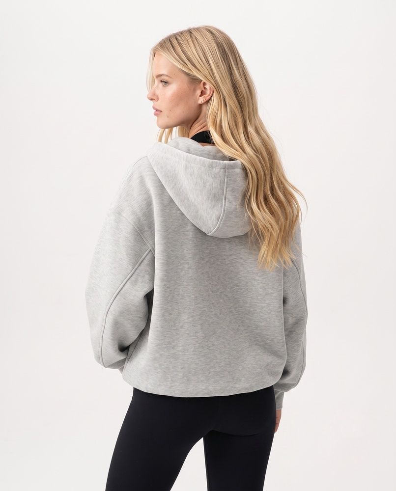 Женская толстовка LAREN AeroStructure Oversized Zip Hoodie Grey, M