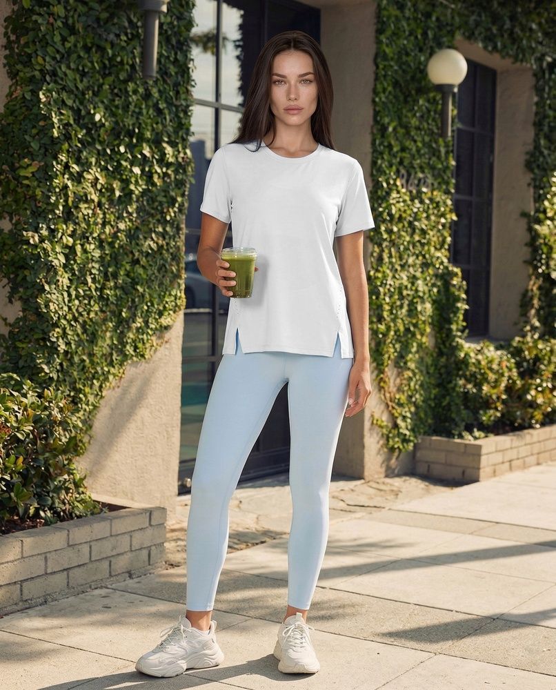 Жіноча спортивна футболка Nordvik Ice-Touch Premium: Nylon Loose Fit White