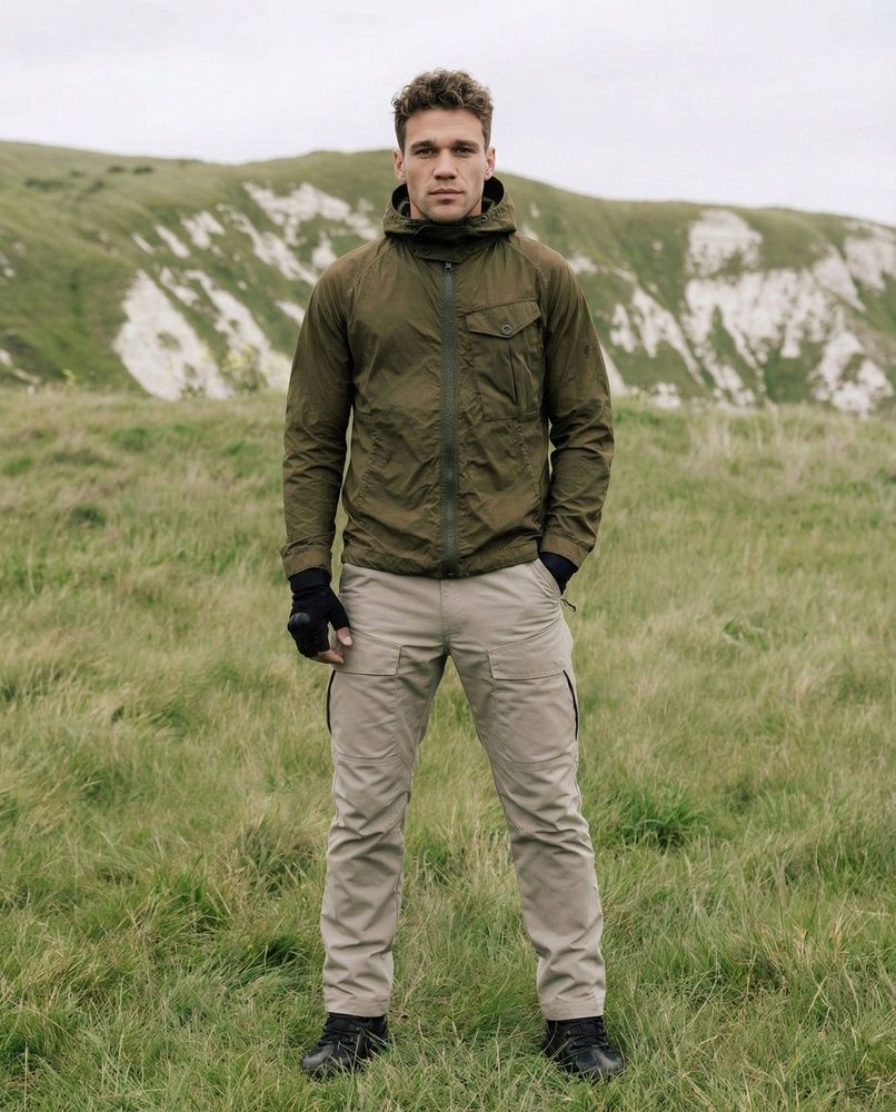Мужские брюки-карго Nordvik Ranger IX7 Khaki с усиленными коленями и тканью Rip-Stop, M