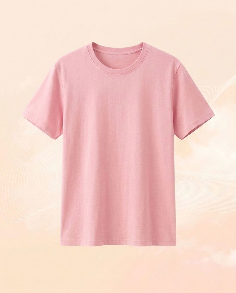 Женская базовая футболка Nordvik Essential Regular Fit: Pure-Cotton Pink, S