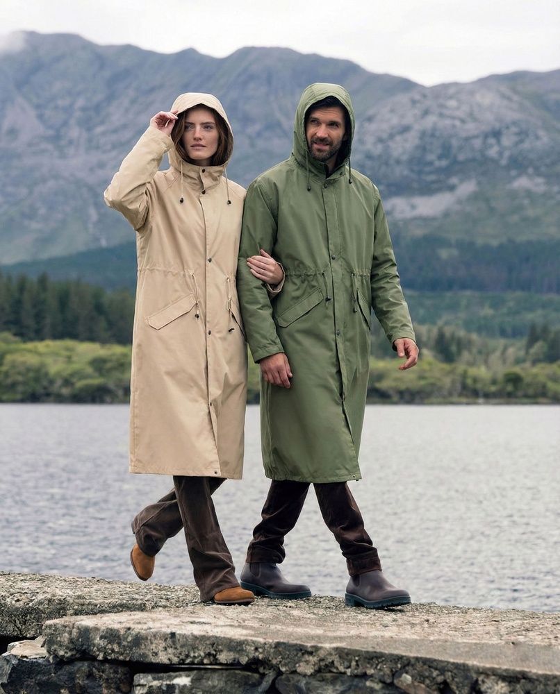 Женский дизайнерский плащ-тренч Nordvik Lady Trench Classic Beige матовый с кулиской на талии и ветрозащитой, S/M