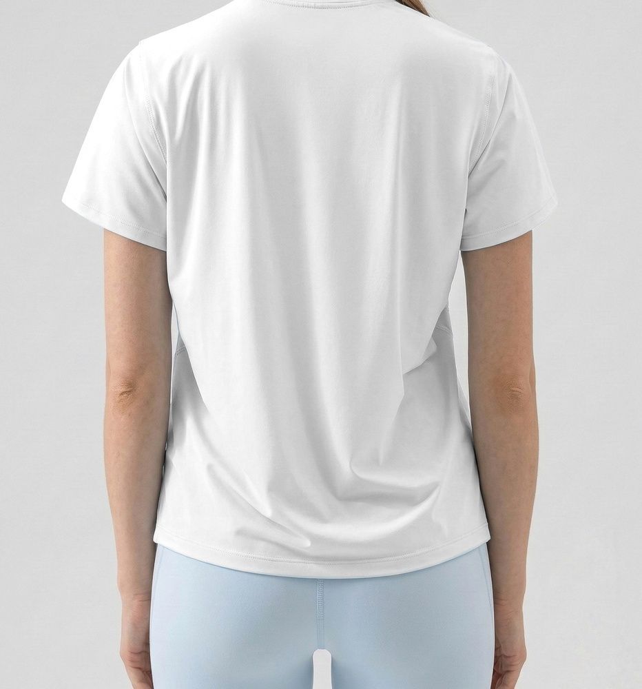 Жіноча спортивна футболка Nordvik Ice-Touch Premium: Nylon Loose Fit White