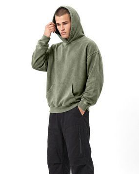 Мужское худи свободного кроя LAREN Vintage Wash Oversized Hoodie Khaki, M