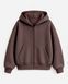 Женское зип-худи оверсайз на молнии Nordvik Urban Line Zip-Up Brown, S