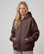 Женское зип-худи оверсайз на молнии Nordvik Urban Line Zip-Up Brown, S