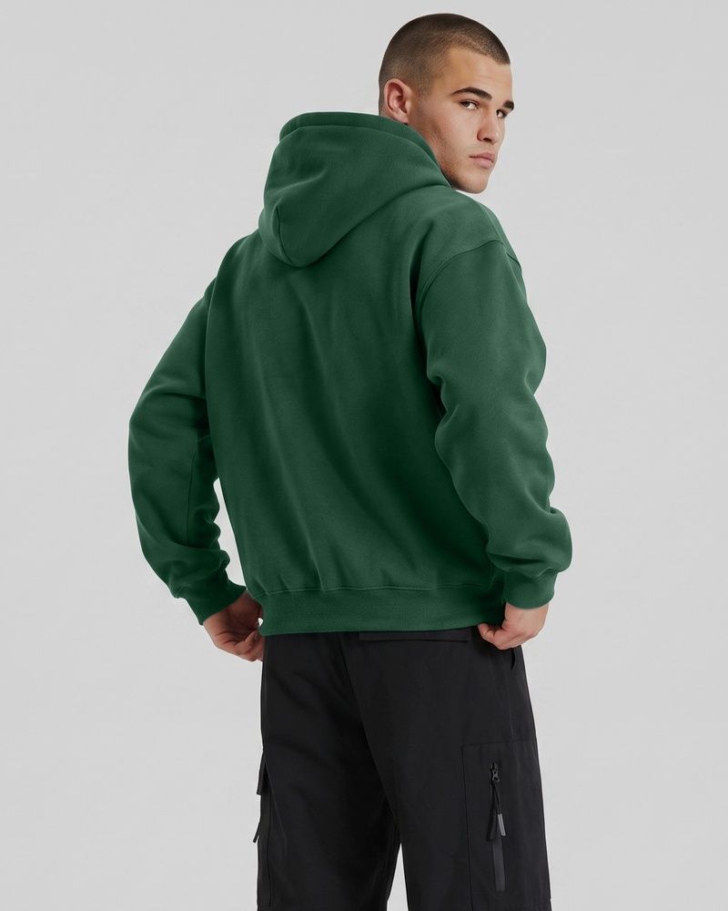 Мужское худи оверсайз Nordvik Signature Essential Hoodie Green, L