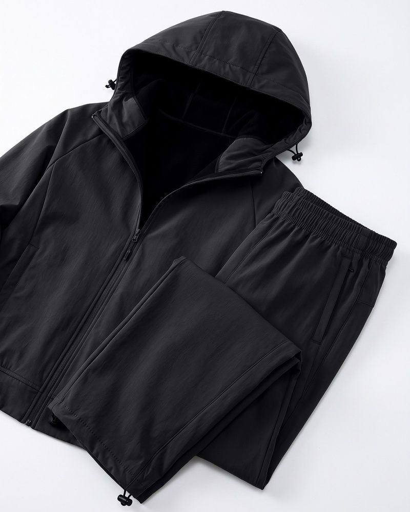 Чоловічий утеплений софтшел-костюм Nordvik Armor-Tech Softshell Suit водонепроникний, вітрозахисний та зносостійкий технологічний комплект на флісі Black, 2XL