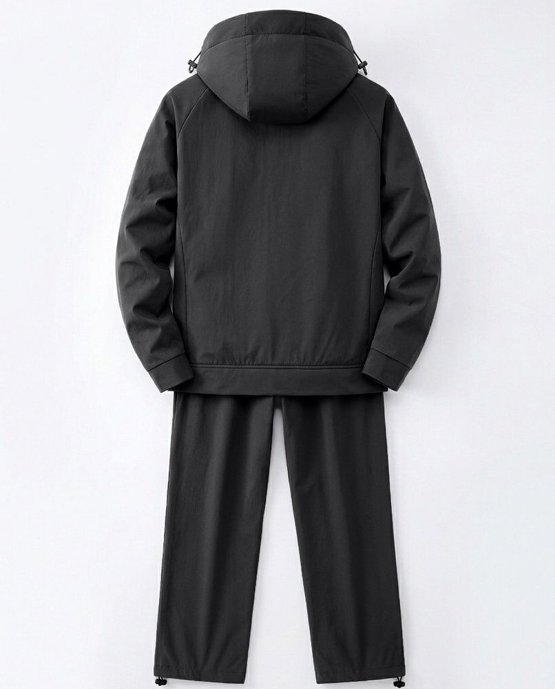 Чоловічий утеплений софтшел-костюм Nordvik Armor-Tech Softshell Suit водонепроникний, вітрозахисний та зносостійкий технологічний комплект на флісі Black, 2XL