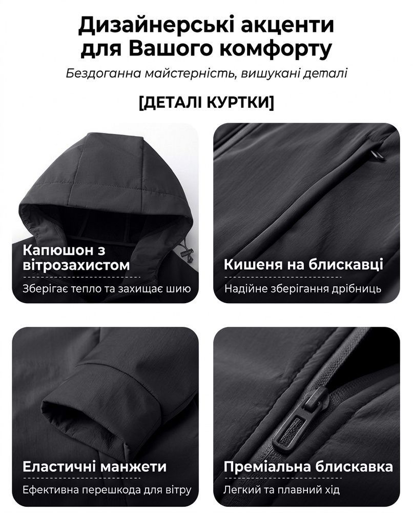 Чоловічий утеплений софтшел-костюм Nordvik Armor-Tech Softshell Suit водонепроникний, вітрозахисний та зносостійкий технологічний комплект на флісі Black, 2XL