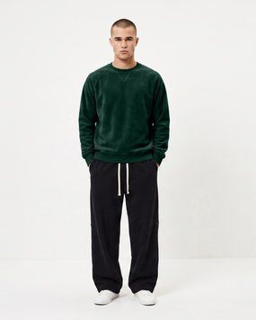 Мужской флисовый свитшот Nordvik Heritage Thermal Crewneck с рукавами реглан Green, M