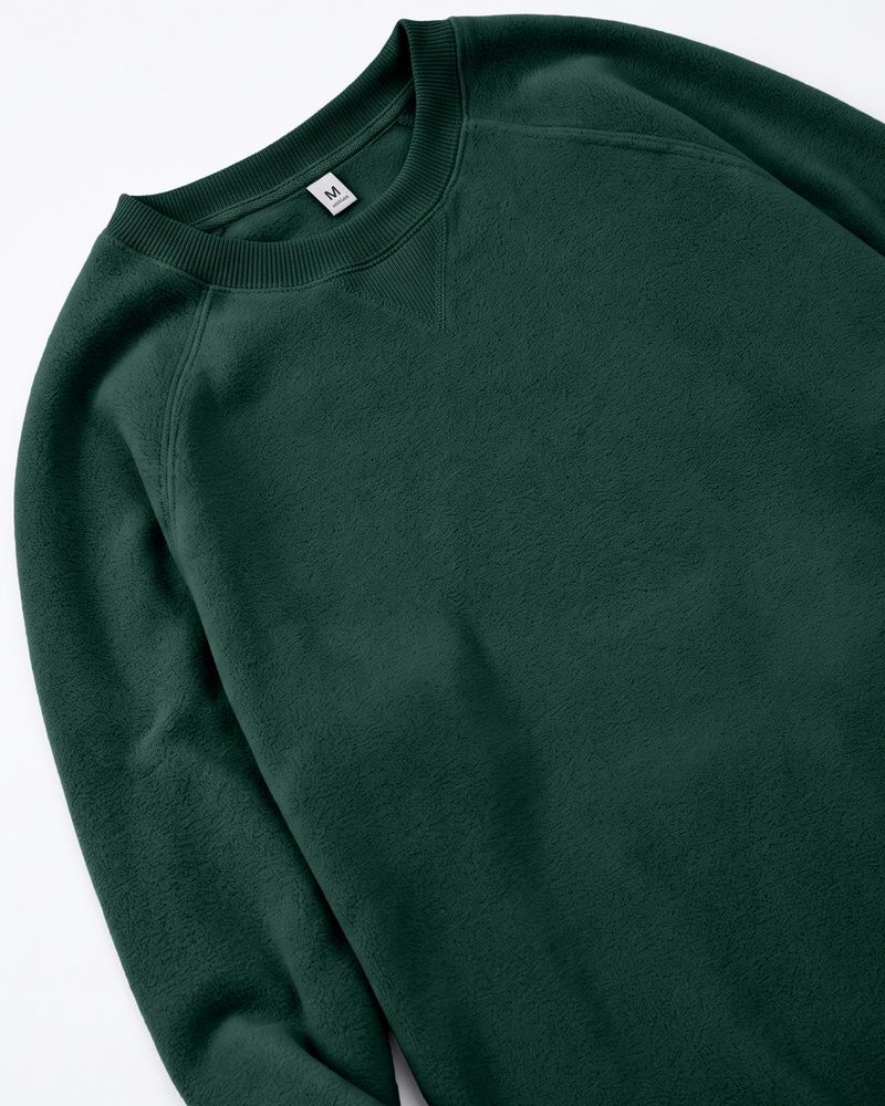 Мужской флисовый свитшот Nordvik Heritage Thermal Crewneck с рукавами реглан Green, M