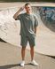 Чоловіча футболка Oversize Nordvik Stone Wash: Heavy Cotton & Relaxed Fit Green
