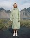 Жіночий дизайнерський плащ-тренч Nordvik Lady Trench Matcha Green матовий з куліскою на талії та вітрозахистом, L/XL