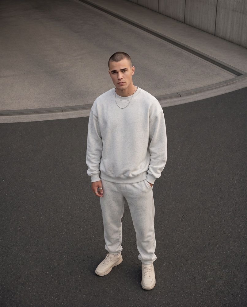 Чоловічий утеплений оверсайз світшот Nordvik Ultra-Soft Precision Sweatshirt Grey, L