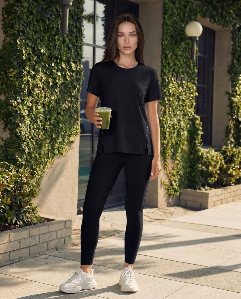 Жіноча спортивна футболка Nordvik Ice-Touch Premium: Nylon Loose Fit Black