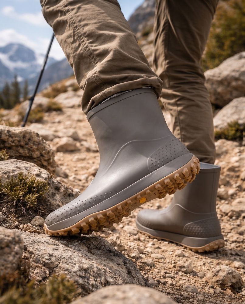 Мужские резиновые сапоги Nordvik Aqua-Guard Tech Boots - износостойкие с противоскользящей утолщенной подошвой Brown, 42